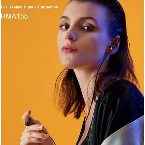 Original Realme Buds 2 Bass Earphone Magnetic Sport Earbuds 3.5mm In-Ear With Mic Wired Headset For Realme 6 Pro C15 V11 X2 Q GT