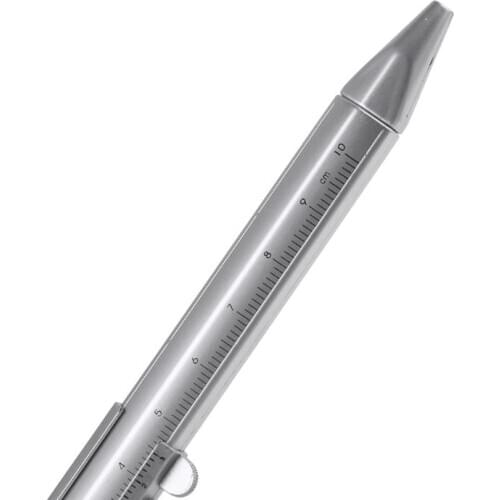 Plastic Ballpoint Pen Vernier Caliper Ruler Multifunction 2in1 Gel Pens Rules 62KD