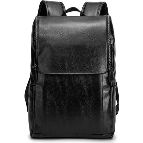 2021 Hot Mens Fashion Backpack Male Travel Backpack Mens Leather Business Bag Large Laptop Shopping Travel Bag