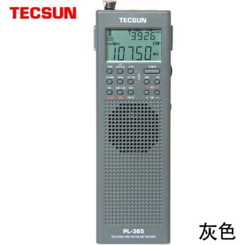 TECSUN PL-365 Portable DSP ETM ATS FM-Stereo MW SW Single Sideband Radio Amateur Reception Full Band Digital Demodulation GRAY