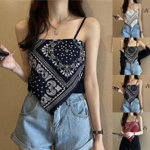 Sexy Summer Women Crop Top Pop Vintage Slim Tank tops for Women inner clothes