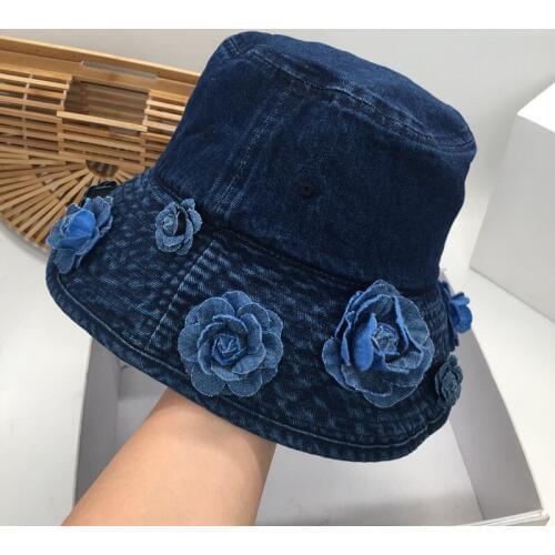 Fisherman hat elegant female han edition joker basin of French women cowboy hat foldable spring/summer bucket hat