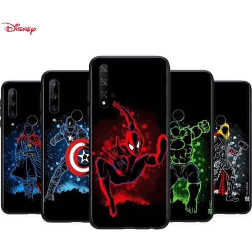 Silicone Cover Marvel Art Superhero For Honor 30 30S V30 V20 9N 9S 9A 9C 20S 20E X10 20 7C Lite Pro Plus Phone Case