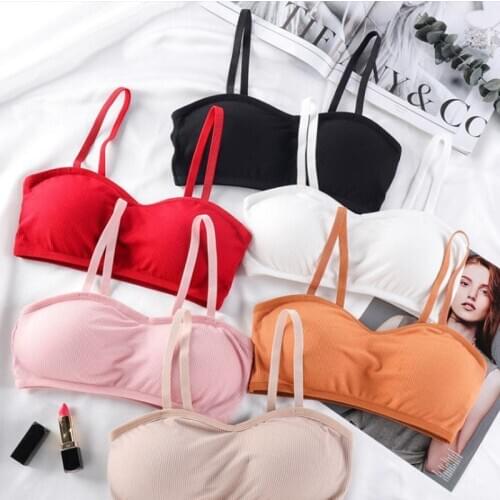 Sport Bra Undergarments Multi-color Women Breathable comfortable Fitness Girl Bust Bra Seamless Cotton Tops Leisure Underwear