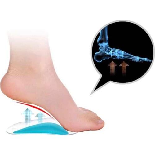 1Pair Insole Arch Support Silicone Gel Insoles High Heel Healthy Foot Cushion Flatfoot Corrector Foot Pain Relief Foot Care Tool
