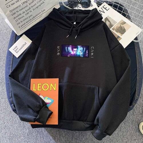 Anime Sweatshirt Japanese Streetwear Harajuku Hoodie Oversize Soft Sweatshirts for Women Hip Hop Long Sleeve Hooded Graphic Tops