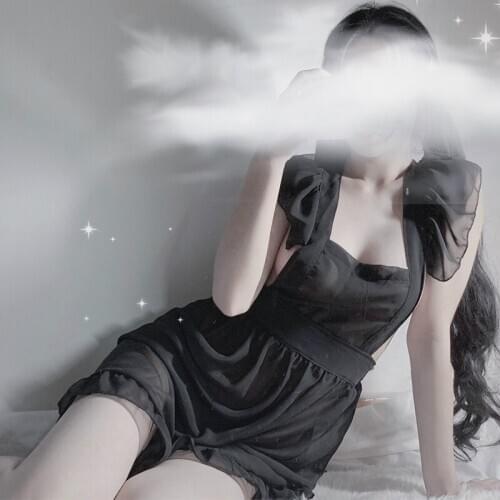 Japanese Cute Maid Uniform Babydoll Dress Erotic Lingerie Role Play Women Sexy Lingerie Cosplay French Apron Maid Servant Lolita