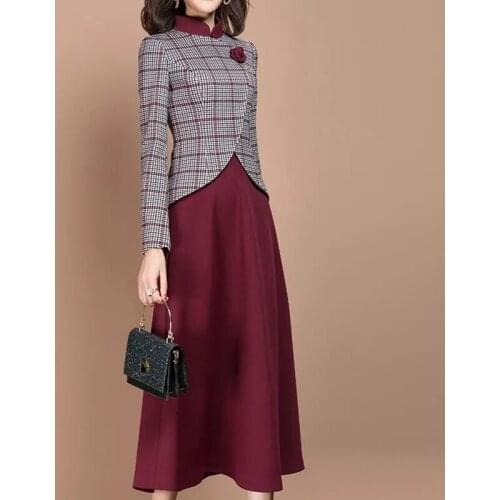 Spring womens suit two piece suit slim and fashionable, small fragrance, celebrity temperament suit skirt