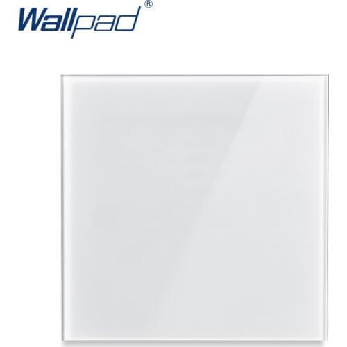 Wallpad L6 Tempered White Glass Single Panel Blank Cover Decorative For Empty Box