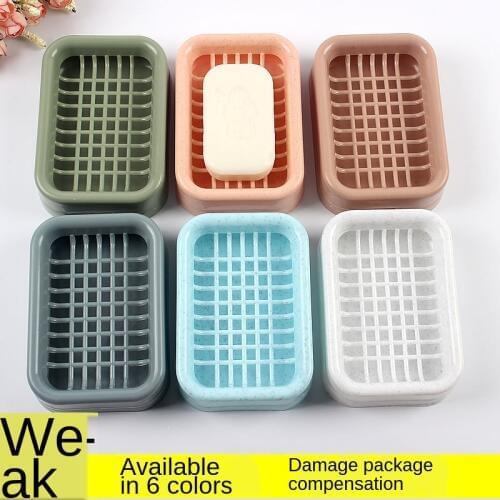 3 Pieces/set Drain Soap Box Clean Storage Boxs Waterproof Anti-soak Soap Bar Storage Grid Bathroom Tools Practical Home E0873