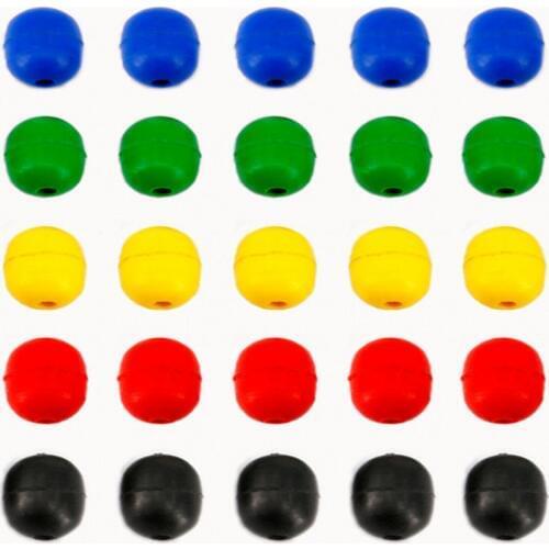 100Pcs Soft Rubber Buffer Shock FIshing Beads for Helicopter Rigs Protecting Swivels for Bait Fishing Lure