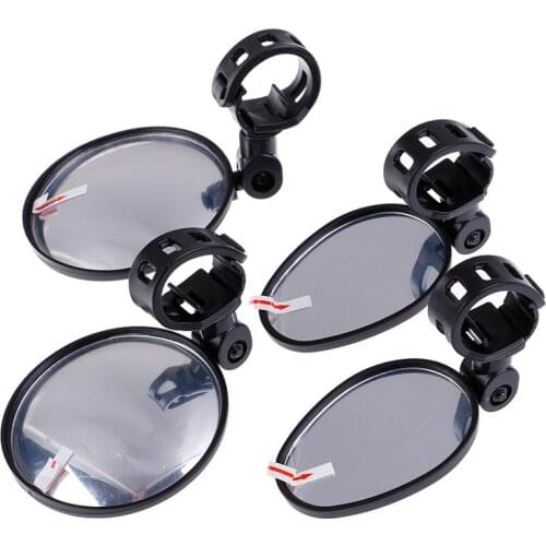 2Pcs Bicycle Rearview Mirrors Handlebar Cycling Rear View MTB Bike Silicone Handle Rearview Mirror 70*50mm