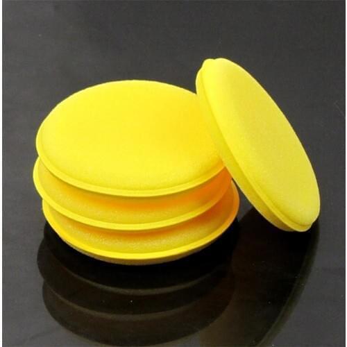 80% HOT SALES!!! 2Pcs Car Vehicle Detailing Care Round Waxing Polishing Applicator Sponge Pad