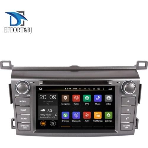 Octa Core HD Screen Android 9.0 Car DVD for Toyota RAV4 2013-2019 Audio Stereo GPS Navigation Radio RDS 3/4G Wifi Car Multimedia