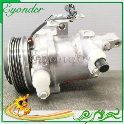 Used A/C AC Air Conditioning Compressor Cooling Pump SV07C Pulley 4PK for Suzuki Solio MA36S MA26S MA46S 447280-3501 95201-81P10