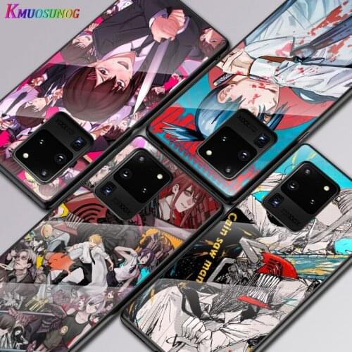 Power Chainsaw Man For Samsung Galaxy A91 A81 A72 A71 A52 A51 A41 A31 A21S A11 A01 Tempered Glass Cover Phone Case