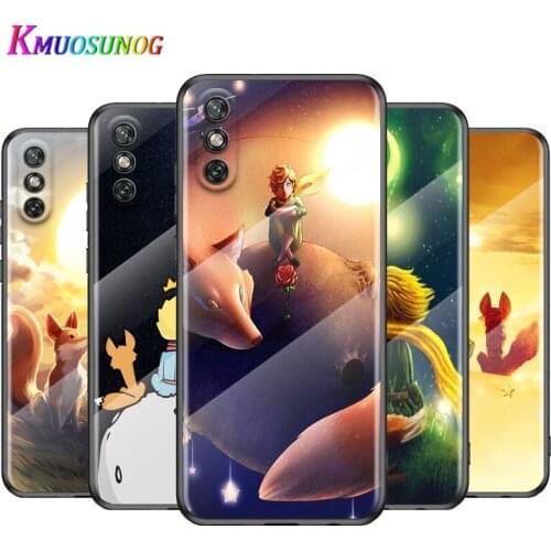 Cute Anime Little Prince For Huawei Y6 Y7 Y9 Y5P Y6P Y8S Y8P Y9A P Smart Z 2019 2020 2021Tempered Glass Cover Phone Case
