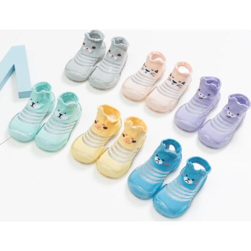 Baby cartoon cute floor shoes , baby girl baby boy first walkers summer style anti-slip rubber sock shoes