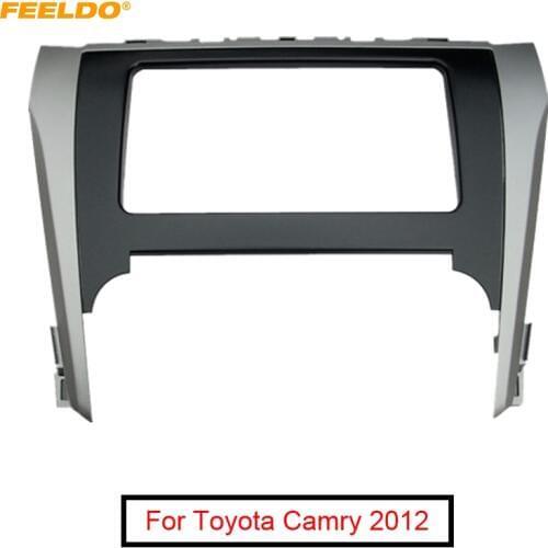 FEELDO Car Radio Audio Stereo 2DIN Fascia Frame For Toyota Camry 2012 Dash Panel Installation Trim Kit #FD4900