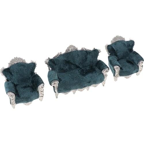 Fine 1:20 Scale Dollhouse Miniature Furniture Living Room Set Sofa Couch
