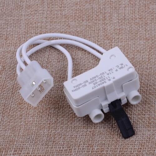 LETAOSK High Quality White Plastic Dryer Door Switch Kit 3406107 3406109 Fit for Whirlpool Kenmore Sears Maytage Roper