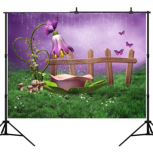Lyavshi Fairy Tale Forest Photography Backdrops Children birthday Backgrounds Photo Studio newborn Flowers bath Photo Background