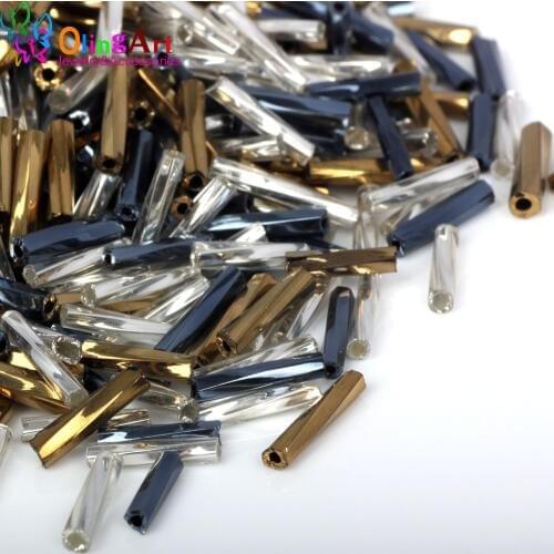 OlingArt 2MM black bile/silver color/copper mixed Glass Seed beads DIY women earrings Bracelet choker necklace jewelry making