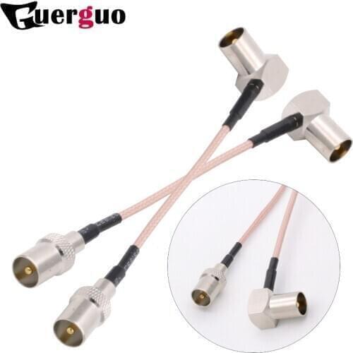 Customized Right Angle TV Male switch TV Male RG316 Pigtail Cable 15cm/30cm/50cm/100cm custom Cable Adapter for TV Signal