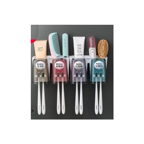 Toothbrush holder toothbrush cup rack mouthwash Cup toothpaste squeezer Tooth Cup washing table