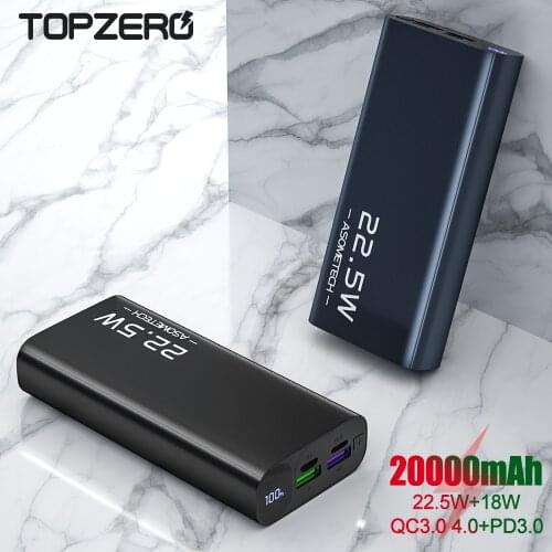 Power Bank 20000mAh Quick Charge 5A Fast Charger USB Cable Portable PowerBank 20000mah pd type for iPhone 12 11 External Battery