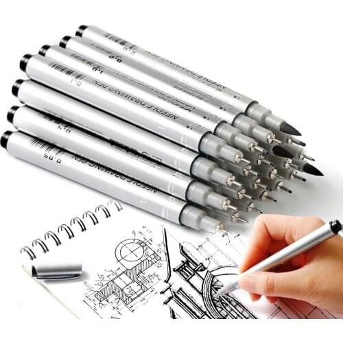 Profession Waterproof Needle Pen Cartoon Design Sketch Marker Pigma Micron Liner Brushes Hook Line Pen For Drawing Art Supplies