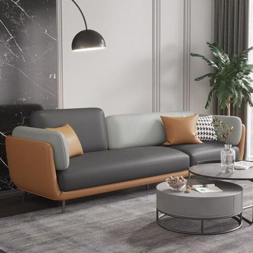 Nordic fabric sofa modern simple technology cloth small family Italian style simple light luxury three four living room sofa