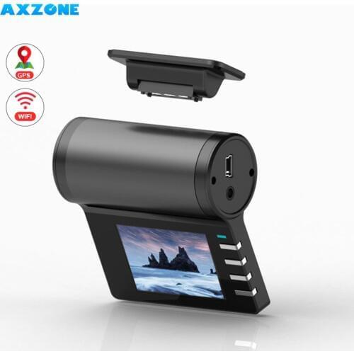 AXZONE Dash Cam GPS WIFI 1080FHD Night Vision Dash Cam Wifi Car Camera Auto Recorder G-sensor magnet Holder 24H Parking Monitor