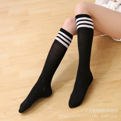 Socks in the female half velvet knee socks leg thick long socks