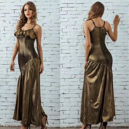 Spaghetti strap dress maxi v neck ruched birthday dress for women star party designer dresses runway vestidos elegantes clothing