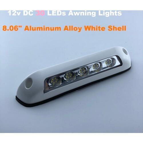 12v Heavy Duty Awning Annex Lights 30 LEDs Camping Wall/Porch Exterior Strip Lamp for Camper Trailer Yacht Boat/Ship Motorhome