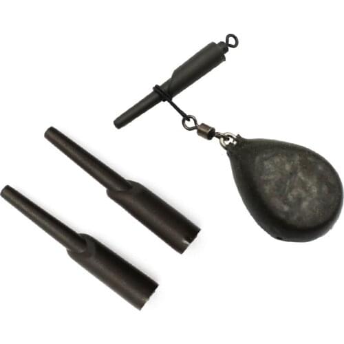 20PCS Carp Fishing Accessories Running Rig Rubber Beads Chod Rig Ring Clips Connector Rubber Beads Fishing Terminal Tackle Tools