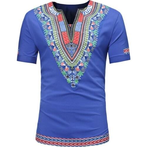 Africa Clothing African Dashiki T Shirt Mens New Summer Slim Fit Short Sleeve Tee Shirt Homme Casual Hip Hop Streetwear Top Tees