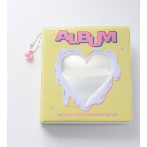 100/50 Pockets Photo Album 4/6 inch Photocard Holder Picture Storage Case Mini Hollow Love Business Card Bag Scrapbooking