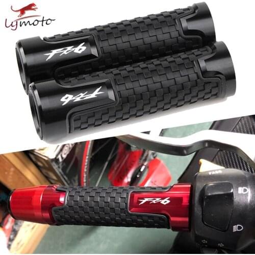 7/8" 22mm Aluminum Motorcycle Rubber Handle Bar Racing Handlebar Grips Accessories For Yamaha FZ6 FZ6R FZ6S FZ6N FAZER 2004-2017