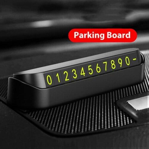 Car Temporary Parking Card Multifunction Phone Numbers Plate Telephone Magnetism Styling Automobile Stop Board Auto Accessories