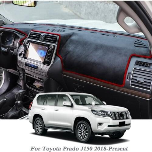 Car Styling Dashboard Protective Mat Shade Cushion Pad Rose Carpet For Toyota Prado J150 2018-Present LHD&RHD Auto Accessory