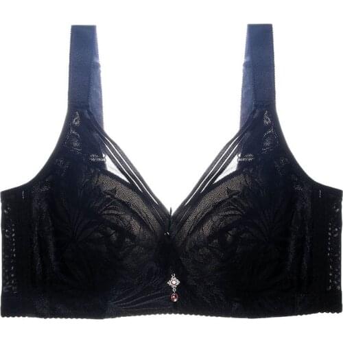 Plus Size Bras Sexy Lace Womens Bra Lingerie Push Up Brassiere D E F Thin Cup Underwire Bralette Cotton Breathable Underwear