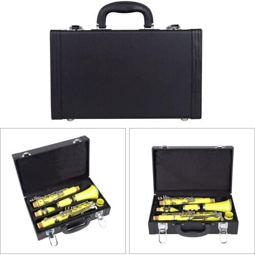 Clarinet Storage Case Black Tube Padded Box Shockproof Easy Grip Dustproof Instruments Accessory Carrying Bag