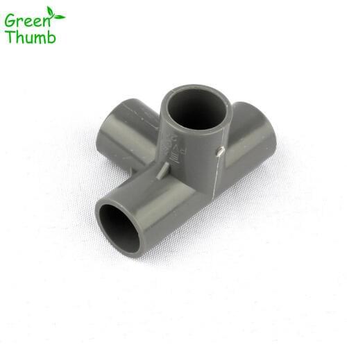 16pcs Inner Diameter 20mm PVC Four-Way Connector White/Grey/Blue Plastic PVC Joints for Home Garden Water Pipe/Hose Adapter