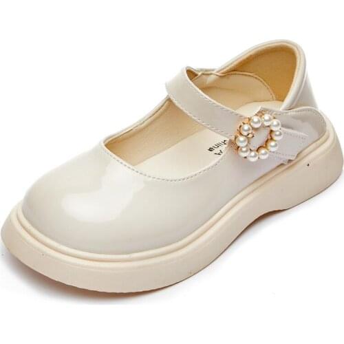 Spring Girls Shoes Bead Mary Janes Flats Fling Princess Glitter Shoes Baby Dance Shoes autumn Children Wedding Shoes outwear