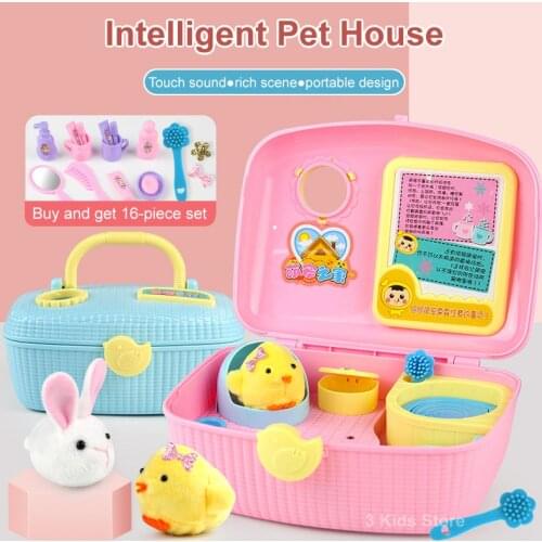Electronic Pet Chicken Cute Children Toys Electronic Chick Pets Chicken Gift Nurturing House Gift for Baby Girl