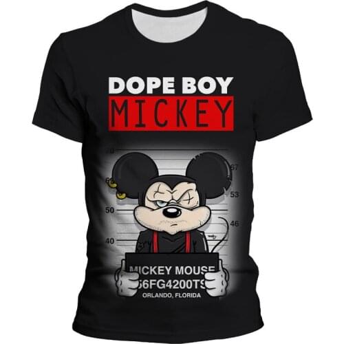 Mickey Mouse 3D T Shirt Men Women Children Disney Cartoon Anime Printed T-shirt Summer Short Sleeve Boy Girl Kids Tops Cool Tees