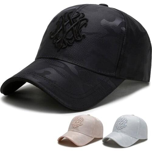 2021 new camouflage 3D embroidery ladies mens baseball caps outdoor sports and leisure hip-hop hats summer sun hats adjustable