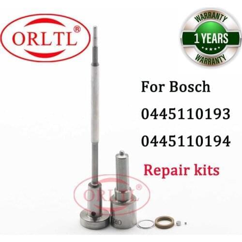 ORLTL 0445110194 Repair Kits Fuel Injector DLLA153P1270 Nozzle Sprayer Control Valve F00VC01324 CRI for 0445110193